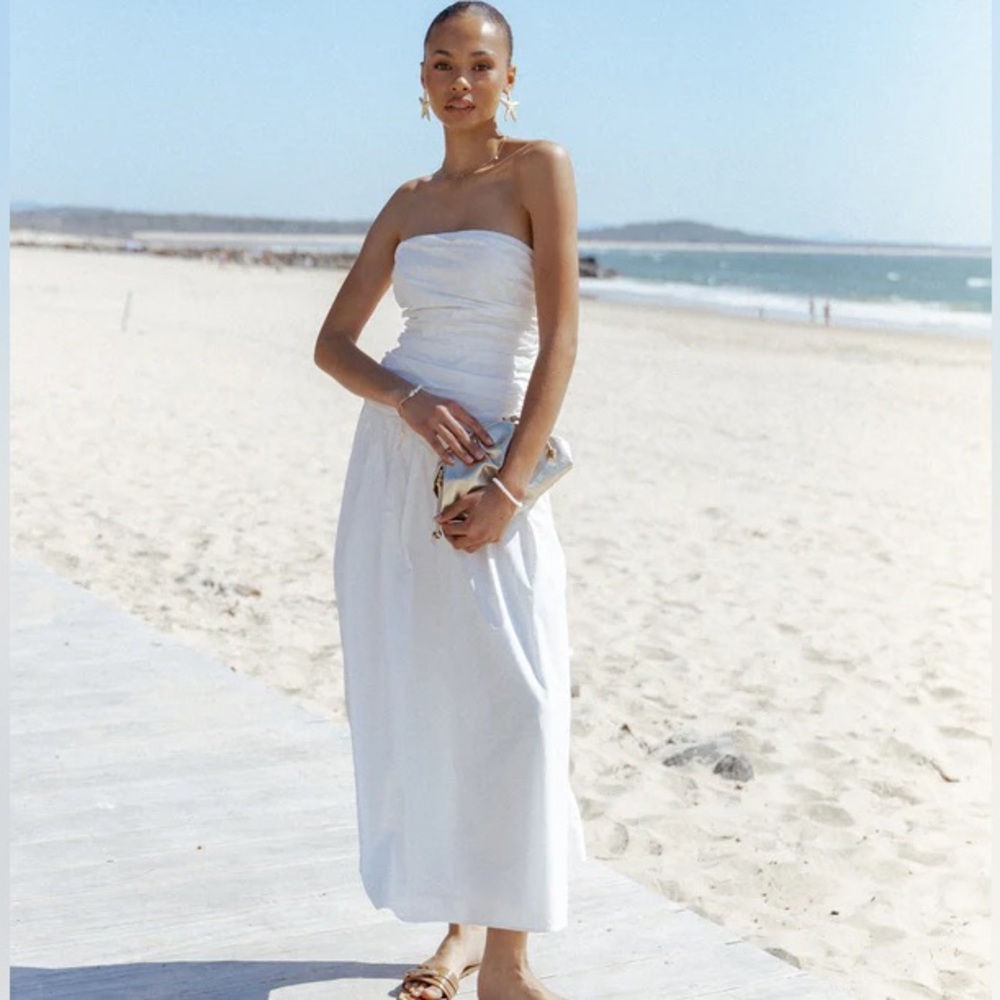 Petal & Pup White Maxi Dress